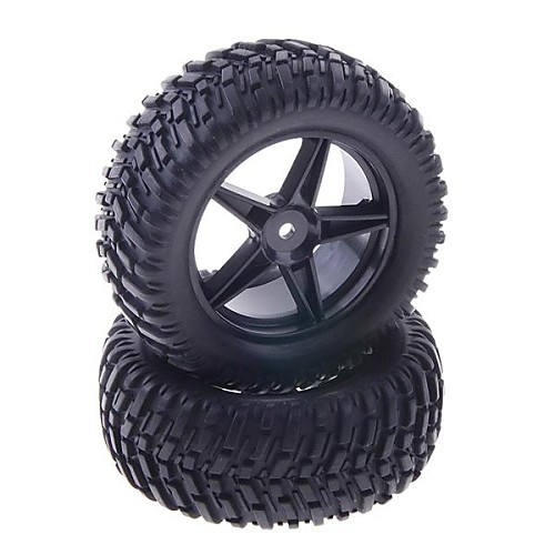 90mm Rubber Tyre для 1:10 RC на дороге автомобиль (2 шт)