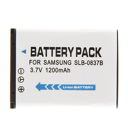 Pisen 0837 (В) 3,6 650mAH Samsung SLB-0837B Цифровая видеокамера литиевый аккумулятор