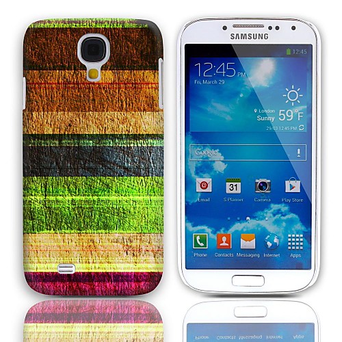 Vintage Stripes Pattern Жесткий чехол с 3 пакетами Защитные пленки для Samsung Galaxy S4 мини I9190