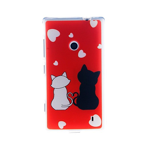 Кинстон Романтический Cat Pattern ТПУ мягкий чехол для Nokia Lumia 520