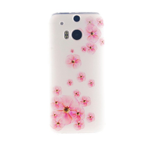 Кинстон Peach Blossom шаблон ТПУ мягкий чехол для HTC одного (M8)