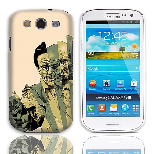 Человек с Футляр Gun Pattern с 3 пакетами Защитные пленки для Samsung Galaxy S3 I9300