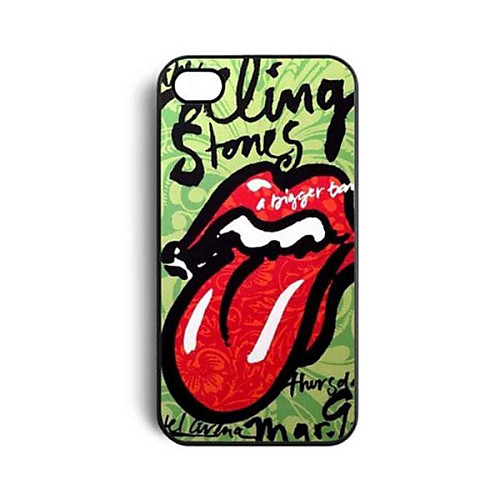 Дело Pattern Rolling Stones пластичная трудная для iPhone 4/4S