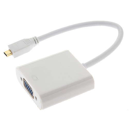 Universal Plug и Play Micro HDMI мужчина к VGA Женский Кабель-адаптер для MacBook (22см)