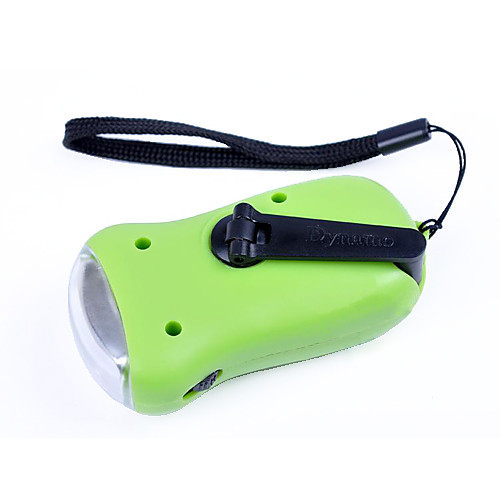 ABS Солнечная перезаряжаемые портативный светодиодный фонарик (случайный цвет)