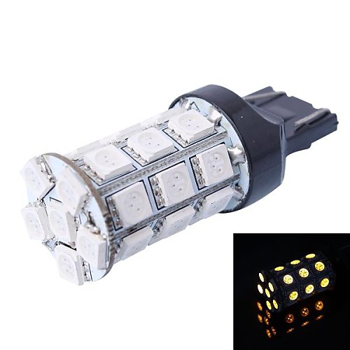 T20 6W 540LM 27x5050 SMD Желтый светодиод для автомобиля стоп-сигнала (12 В, 1шт)