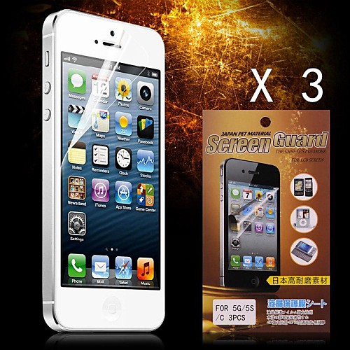 Защитный HD-экран протектор для iPhone 5/5S (3PCS)