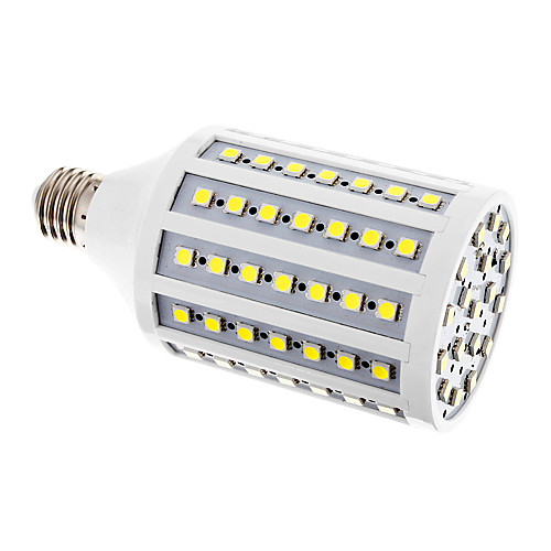 E27 18W 102x5050SMD 1224LM 6000K холодный белый свет мозоли СИД лампа (220)