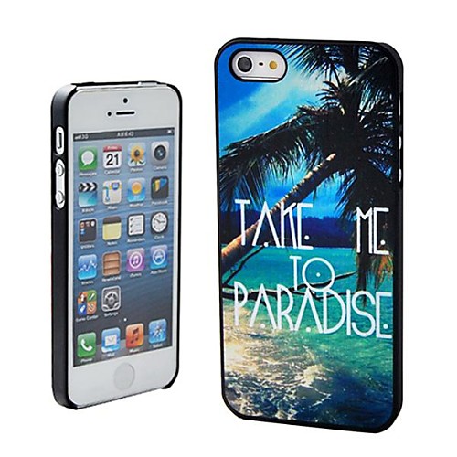 Take Me к случаю Paradise Beach Симпатичные Цитата Pattern пластичное трудное для IPhone 5/5S