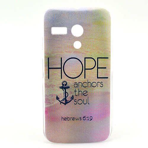 Дело Hope Anchor море Pattern пластиковые Жесткий для Motorala Moto G