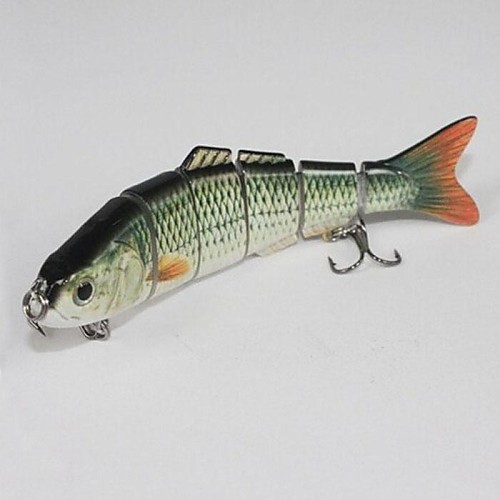 20g 12.2cm Swimbait 6 Сегменты Минноу прикормы Случайно смешанный цвет (2 шт)