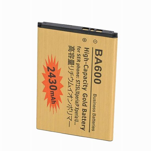 Высокая емкость 2430mAh аккумулятор для Sony SER: ST25L/Xperia/P.Xperia.U