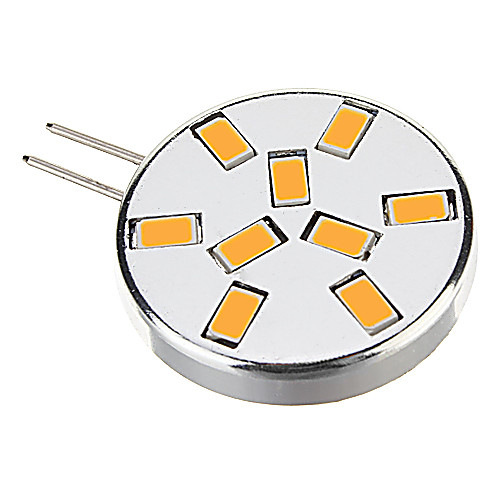 G4 2W 9x5730SMD 450LM 3000K теплый белый свет Светодиодные пятно лампы (12)