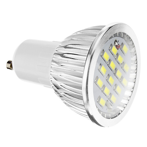 GU10 5.5W 15x5730SMD 400LM 6000-7000K Холодный белый свет Светодиодные лампы SOPT (110-240V)