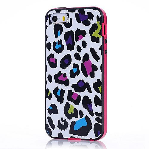 Leopard Pattern ТПУ  PC 2-в-1 Твердый переплет Чехол для iPhone 5/5S