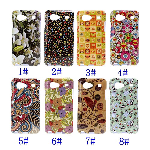 Красота Florals Pattern ТПУ мягкий чехол для Samsung Galaxy S Advance i9070