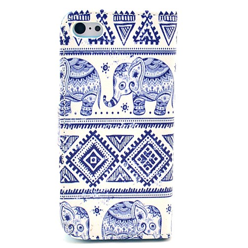 Слон Племенной Pattern ковров Полный Кожа тела чехол с карты держатель для iPhone 5C