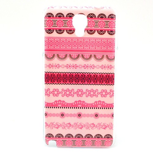 Розовый цветок Племенной Pattern Ковер Твердый переплет чехол для Samsung Galaxy Note 3 Lite
