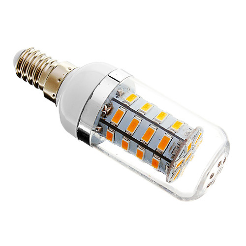 Затемнения E14 4W 36x5730SMD 300LM 2700-3500K теплый белый свет мозоли СИД лампа (220-240V)