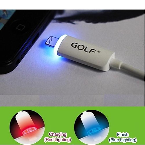 golf USB LED кабель для передачи данных на мобильный 6 iPhone 6 плюс мобильный 5 / 5S (разных цветов)