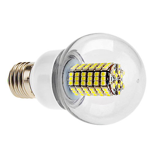 E27 7W 120x3528 SMD 580-630LM 5500-6500K натуральный белый свет Светодиодные лампы мяча (220-240V)