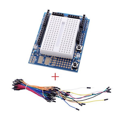 Мини Breadboard ж / 70 шт Solderless Гибкая Макет перемычек