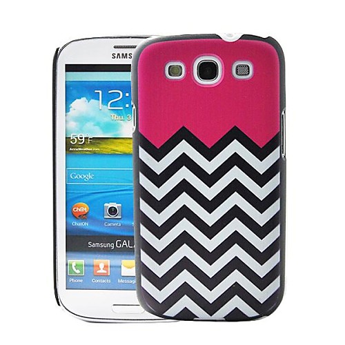 Коралловый Плюс Chevron Pattern пластиковые жесткий защитный футляр для Samsung Galaxy S3 i9300