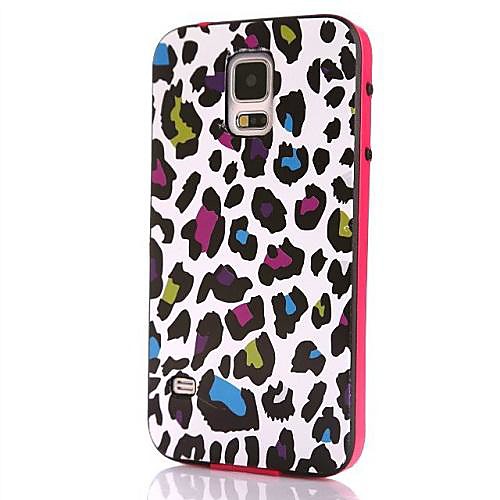 Leopard Pattern ТПУ  PC 2-в-1 Твердый переплет Чехол для Samsung Galaxy I9600 S5