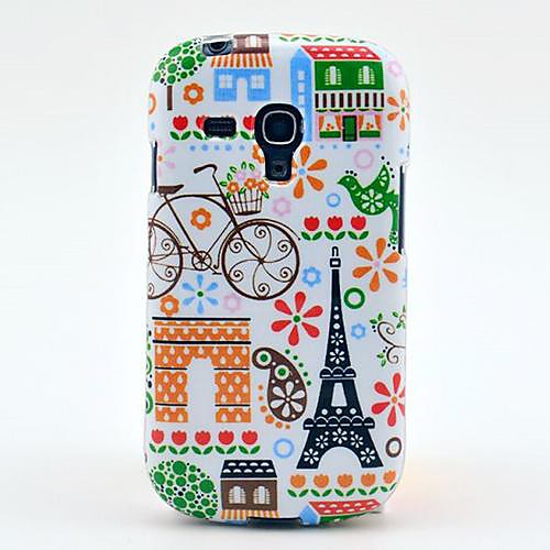 Эйфелева башня и Дом Pattern ТПУ мягкий чехол для Samsung Galaxy S3 Mini I8190