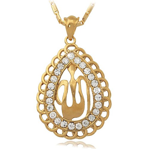 u7 Аллах кулон ожерелье мусульманские исламские ожерелья подвески высокое качество 18k позолоченный ювелирных изделий