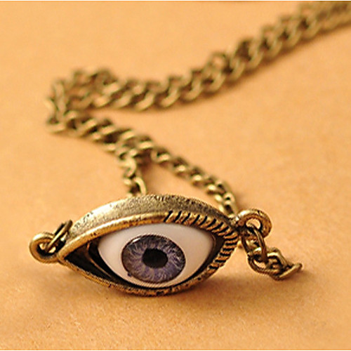 Панк Demom глаз сплава ожерелье (бронза) (1 шт)