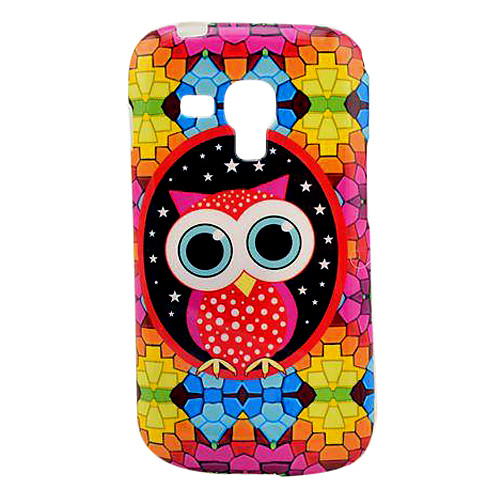 Алмазный головоломки Сова мультфильм Pattern ТПУ мягкий чехол для Samsung Galaxy Trend Duos S7562/S7560