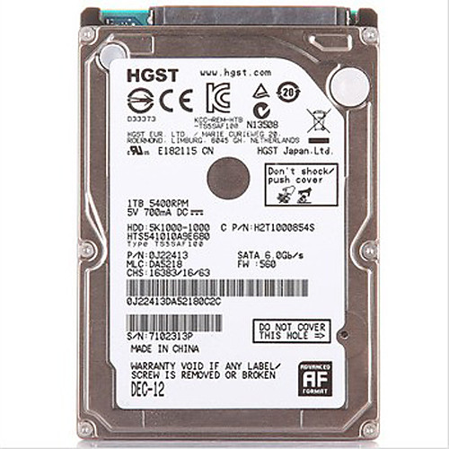 Hitachi HTS541010A9E680 SATA3 1T 2,5-дюймовый жесткий диск для ноутбуков Portable Встроенный жесткий диск