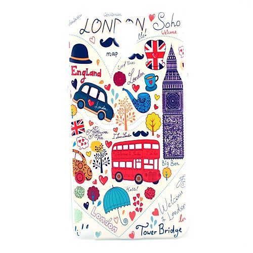 Лондон автомобилей автобус Биг Бен мультфильм Pattern Жесткий задняя крышка Крышка для Samsung Galaxy Note 3 Lite