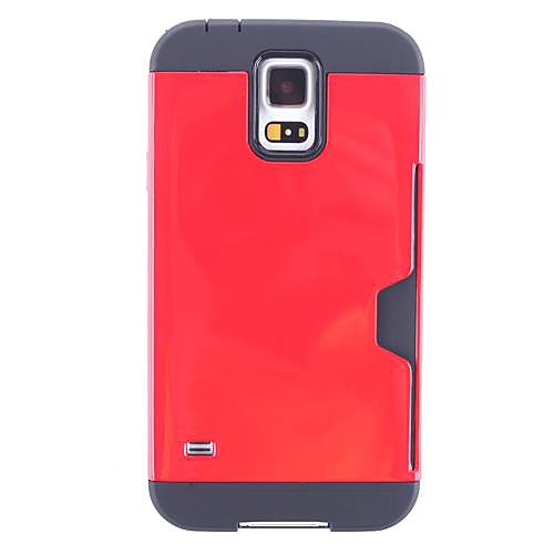 Pure Color Тонкий Броня ПК с ТПУ Combo Shell задняя крышка для Samsung Galaxy I9600 S5 (разных цветов)