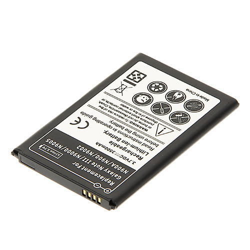 3500mAh аккумулятор сотового телефона черный для Samsung Galaxy Note III/N9000/N9005 (2шт) с зарядным устройством