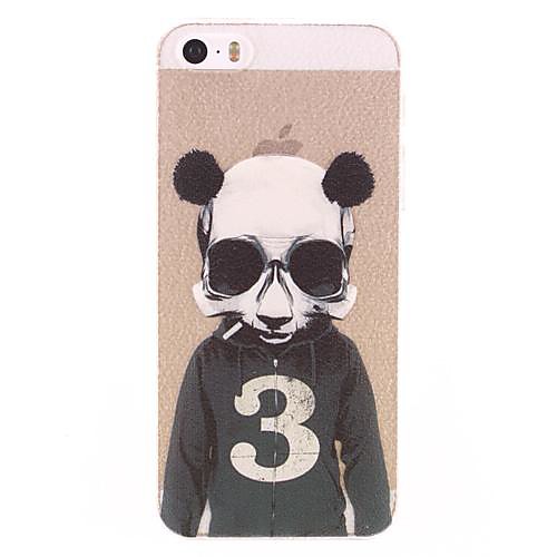 Panda носить очки Pattern Футляр ПК для iPhone 5/5S