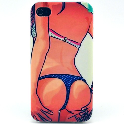 Sexy Ass Pattern ТПУ мягкий чехол для iPhone 4/4S