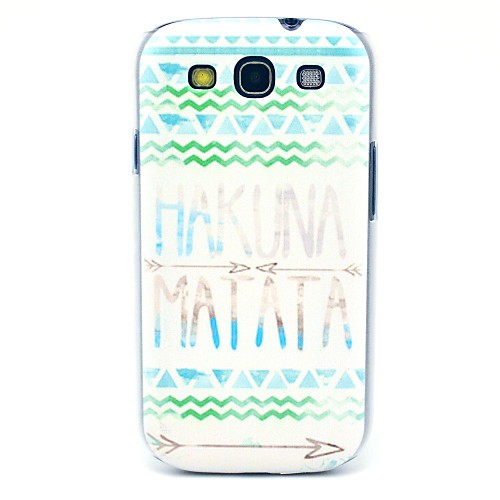 Племенной ковров Акуна Матата Pattern Жесткий задняя обложка чехол для Samsung Galaxy S3 I9300