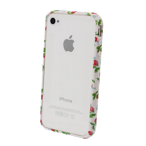 Небольшие Свежие Florals Серия рамка Бампер для iPhone 4/4S