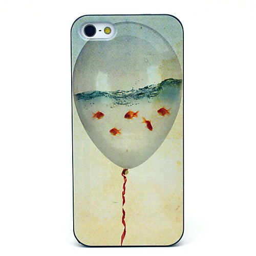Воздушный шар и Рыба Pattern Жесткий чехол для iPhone 5/5S