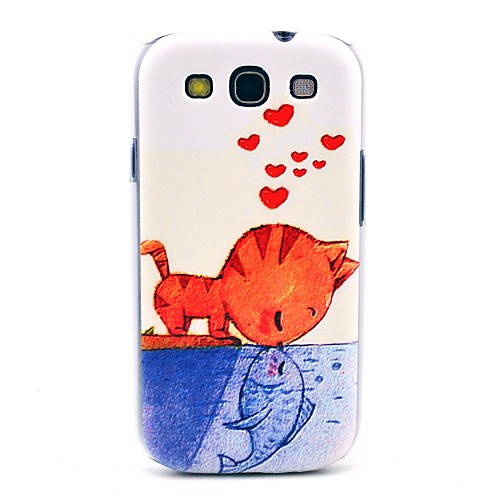Режим питания Рыба Cat Твердый переплет чехол для Samsung Galaxy S3 I9300