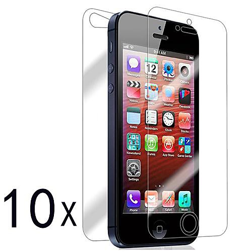 [10-Pack] Передняя и задняя Retina-экран протектор для iPhone 5/5S