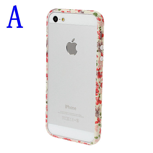 Небольшие Свежие Florals Серия рамка Бампер для iPhone 5/5S