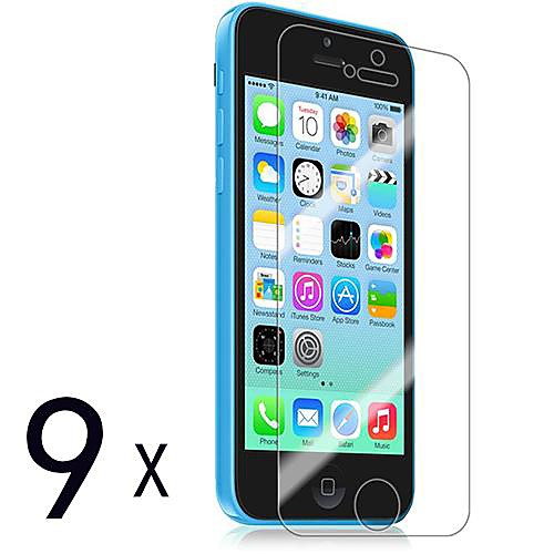 [9-Pack] Премиум High Definition Очистить Защитные пленки для iPhone 5C