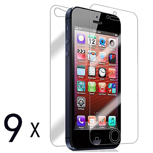 [9-Pack] Передняя и задняя Retina-экран протектор для iPhone 5/5S