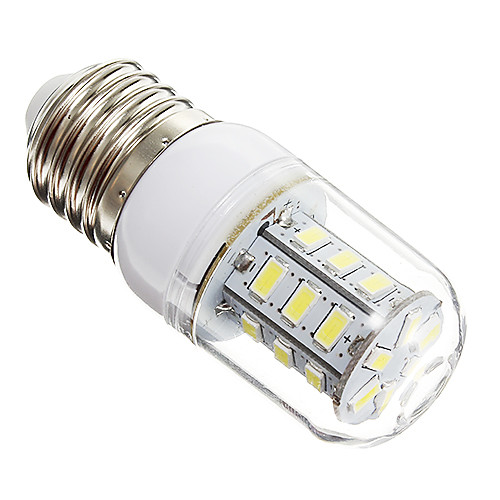 E27 5W 24x5730SMD 450LM 6000-6500K холодный белый свет мозоли СИД лампа (220)