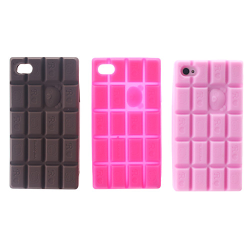 Chocolate Bar Защитный резиновый чехол для iPhone 4/4S (разных цветов)