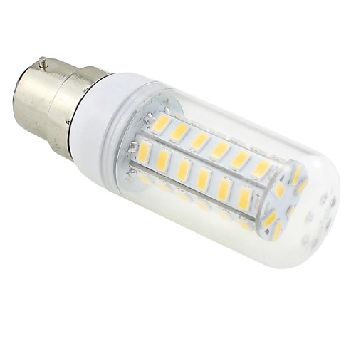 B22 7W 48x5730 SMD 550 ~ 600LM 3000 ~ 3500K теплый белый свет Светодиодные Прозрачная крышка Кукуруза лампа 220В ~ 240В