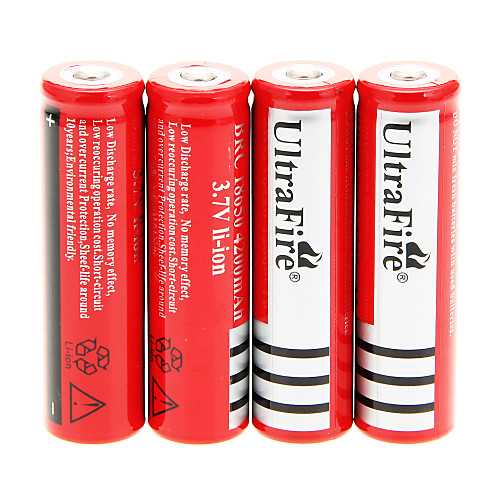 UItraFire BRC 4200mAh батареи 18650 (4шт)